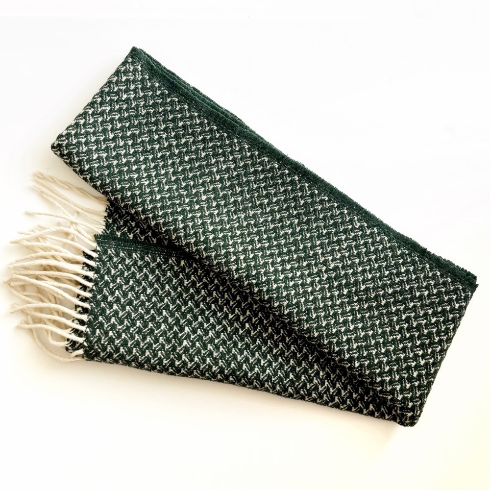 Nordstrom Wool Scarf in Forest Green from Chi Coraçao